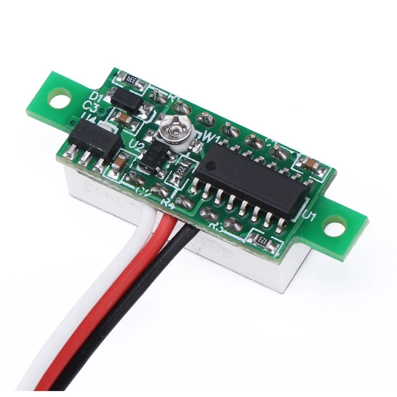Mini 0.36 inch Digital Voltage Tester Voltmeter DC 0~100V Volt Meter 3.0-30V Power Battery Monitoring Gauge Blue LED Panel Displ