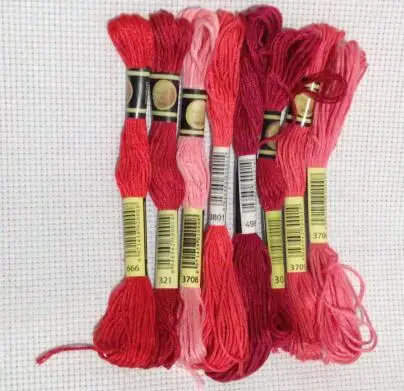 mm cxc  Cross Stitch thread The Unique Style 8 Cross Stitch Cotton Embroidery Thread Floss Sewing Skeins Craft   Gradient Color