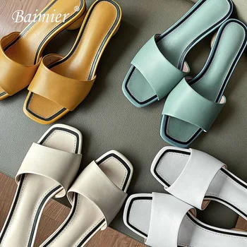 

2020 Fashion Open Toe Sandals Women Square Toe Slingback Shoes Women Mules Outdoor Slipper Women Open Toe Beach Shoes Women