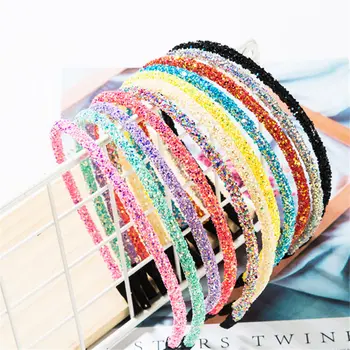 

Wholesale 1000pcs mixed Fashion Girls Glitter Hairband Shiny Children for bow headband