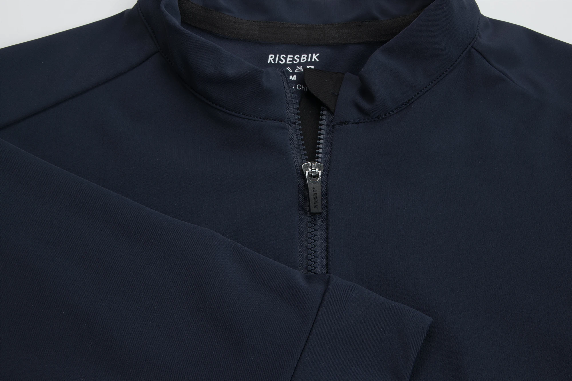 RISESBIK Pro Race Fit Thermal Fleece 자전거 자켓 Mens Cycling Jersey 긴 소매 겨울 자전거 의류 경량