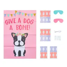 Собака тематическая игра плакат дети матч Игра наклейка Дети глаз патч игры, игры, наклейки на день рождения, украшения