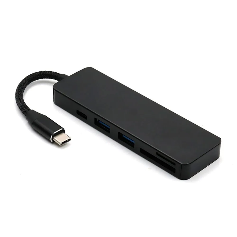 USB 3,1 type-C концентратор TF кард-ридер type C к USB конвертер Высокоскоростной USB 3,0 разветвитель концентратор адаптер для Macbook Прямая поставка