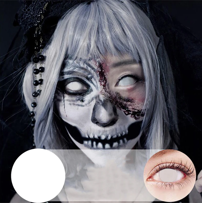 Beautiful Pupil Color Contact Lenses Monthly Throw Female Path 14mm Cute Multicolor Party Gift Cartoon Girl Decoration Cosplay