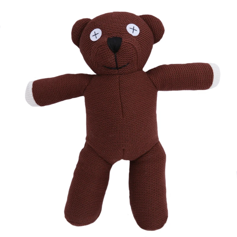 1pc 33/43cm Creative Mr Bean Teddy Bear Plush Doll Stuffed Soft Brown Figure Doll Funny Christmas Birthday Gift for Kid Children