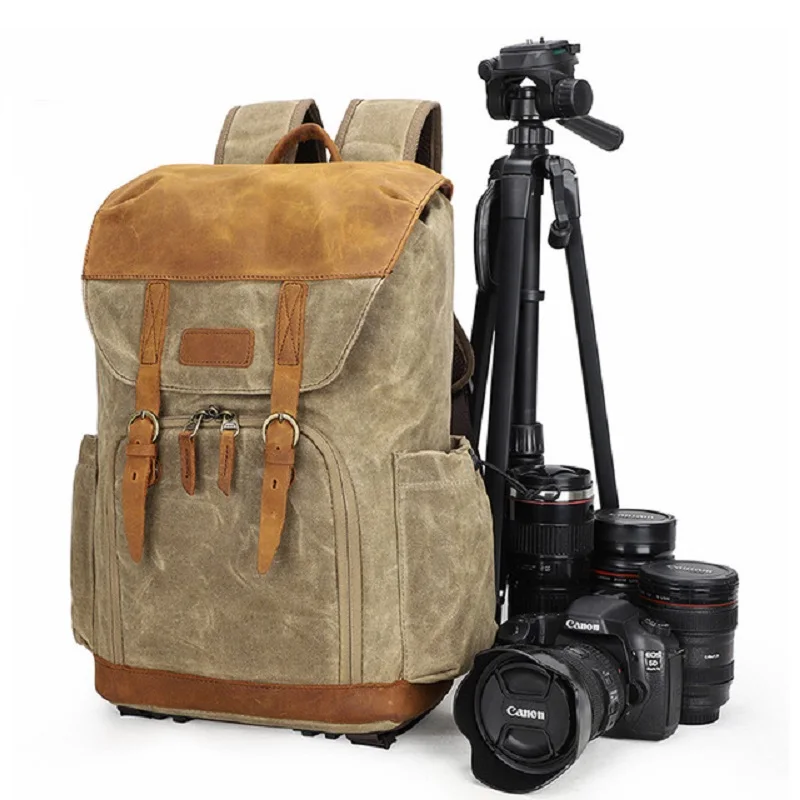 Новый рюкзак для камеры водонепроницаемая Холщовая Сумка Canon Eos сумка объектива