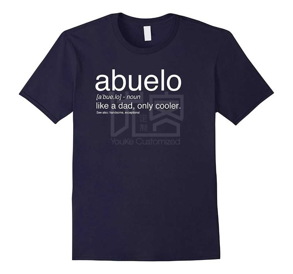 Модные новые футболки Abuelo определение ФУТБОЛКА | подарок для Abuelo Смешные испанские футболки
