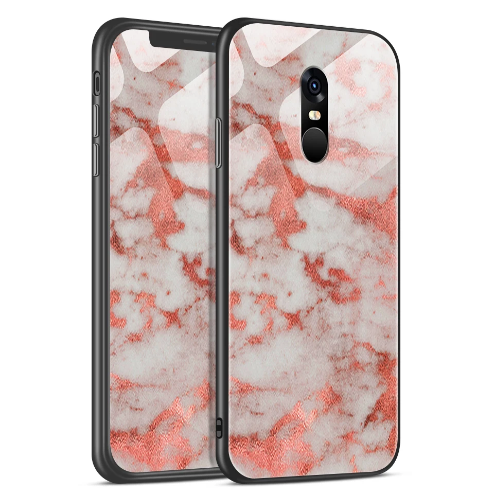 Для Xiaomi Redmi Note 4/4X роскошный чехол из закаленного стекла для Remi Note 4 Pro CN Version/4 Gobal Version Fashion Soft Edge Shell - Цвет: W297