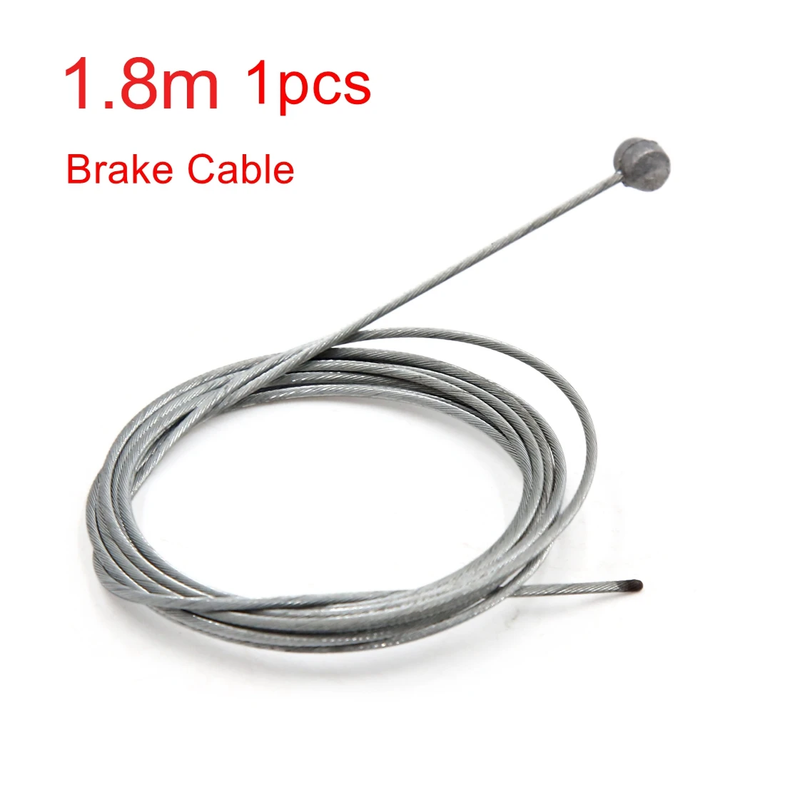 1pcs Brake Uxcell, универсальный, 2 шт., 1,8 м, длина, металлическая линия сцепления, кабель, провод тормоза, ускоритель, кабель, провод для мотоцикла, скутера - Цвет: 1pcs Brake