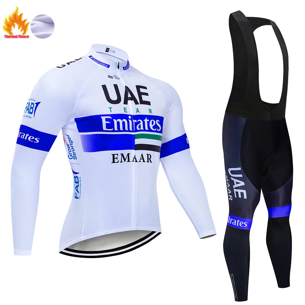 ОАЭ длинный рукав Велоспорт Джерси велосипед брюки набор Мужские 19D колодки Ropa Ciclismo Brathable велосипедная Одежда Майо кулот