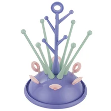 Сушилка для детских бутылочек, сушилка для соска, милые держатели чашек в форме дерева, полка для кормления младенцев, съемная, легко моющаяся, кафе