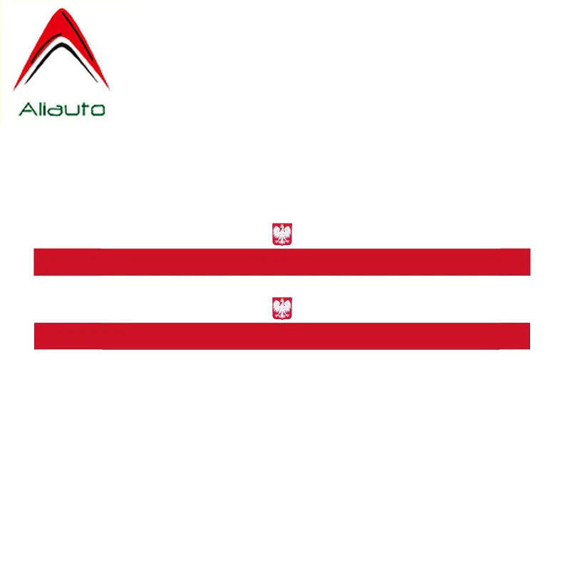 Наклейка Aliauto 2 X с флагом Польши и орла наклейка для гоночного мотоцикла