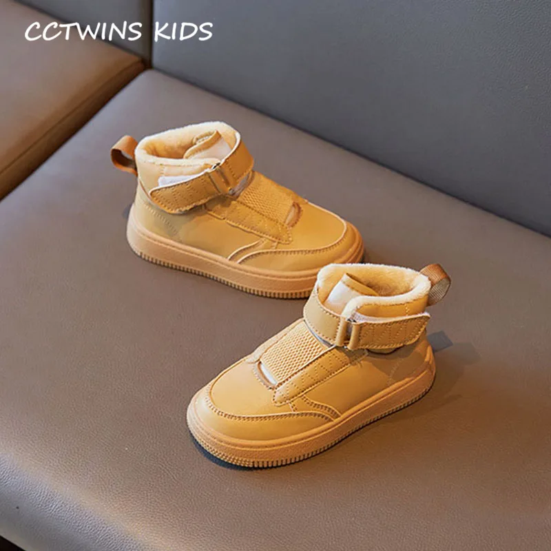 CCTWINS/детская обувь; коллекция года; Сезон Зима; модные высокие кроссовки для маленьких девочек; детская обувь из искусственной кожи; повседневные спортивные кроссовки для мальчиков; FH2694