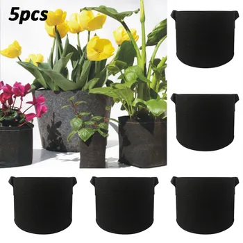 

Planting Growing Bag 1-100 Gallons Multi-mouth Container Bags Grow Planter Pouch Root Bonsai Plant Pot Garden Supplies Wholesale