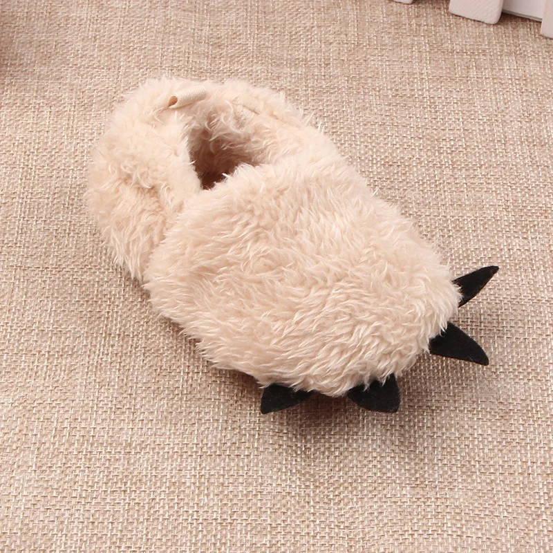 Koovan Children Home Shoes Winter Warm Stuffed Claws Out Shoes Baby Toddler Firstwalkers For Baby Boys Girls Lovely Slipper