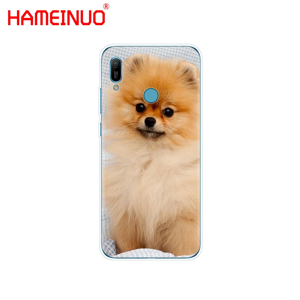 Силиконовый чехол для huawei Y5 Y6 Y7 Y9 PRO PRIME honor 8s 8a 20 LITE PRO 10i view 20 V20 cute dogs pomeranian puppy