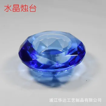 

Candlestick Crystal Candle Holder European Style Romantic Proposal Bar Restaurant Clubhouse Crafts