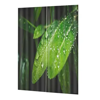 

DZCJ02 Washable Drape Panel Sheer Fabric Curtain Printing Door Window Curtains Home decor