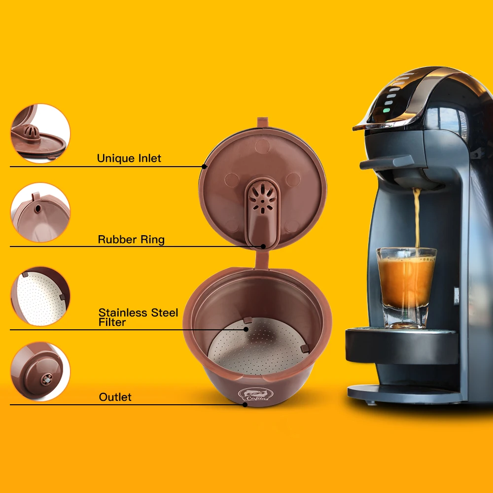 Coffee-Capsules Spoon-Brush Crema-Maker Dolce Gusto Reusable for with Normal-Version