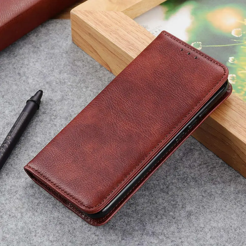 Кожаный чехол с откидной крышкой для телефона Xiaomi CC9 CC9E A3 Магнитный кошелек