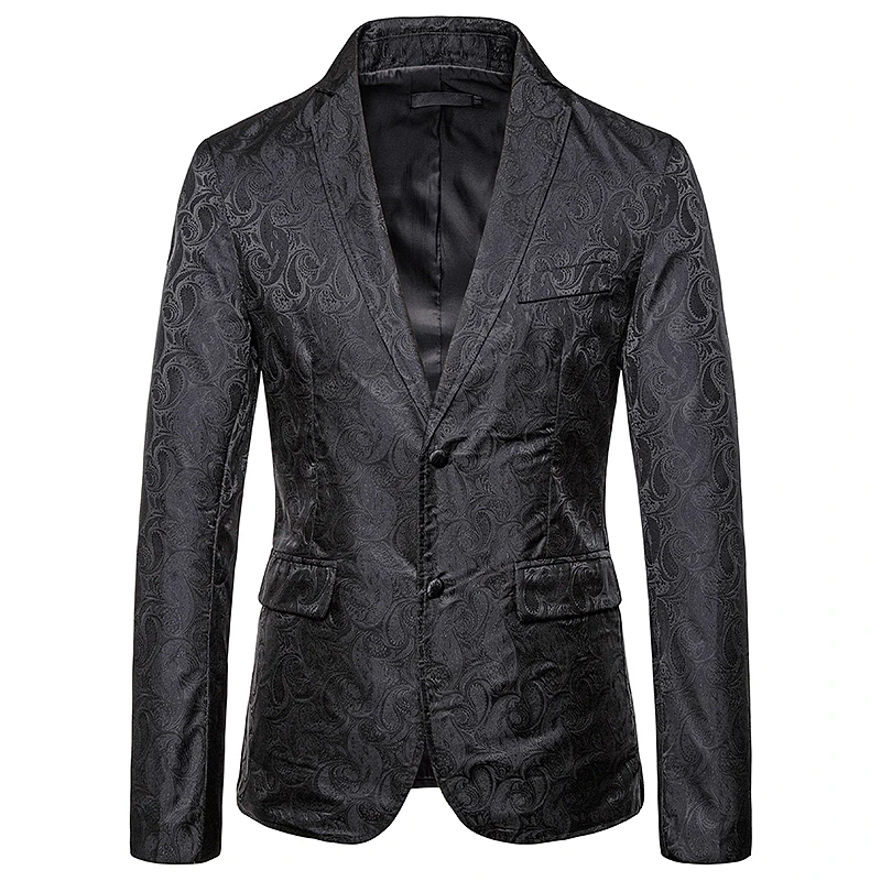 New arrival men causal suits blazers mens flower embroidery pattern suit coat Two buckles design Invisible stripe suit jacket New arrival men causal suits blazers mens flower embroidery pattern suit coat Two buckles design Invisible stripe suit jacket