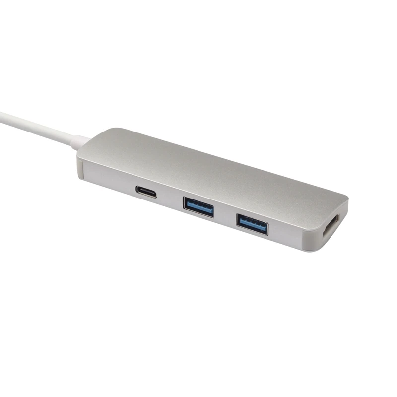 C type-HDMI 2 Быстрый USB 3,0 передача данных Док-концентратор 4 в 1 USBC HDMI адаптер 4 K видео USB C конвертер