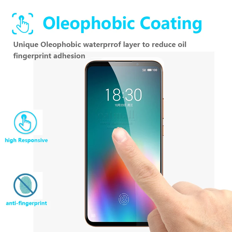 2 шт., полное покрытие, закаленное стекло для Meizu 16 T, Защитное стекло для экрана, пленка для Meizu 16s Pro, защитное стекло