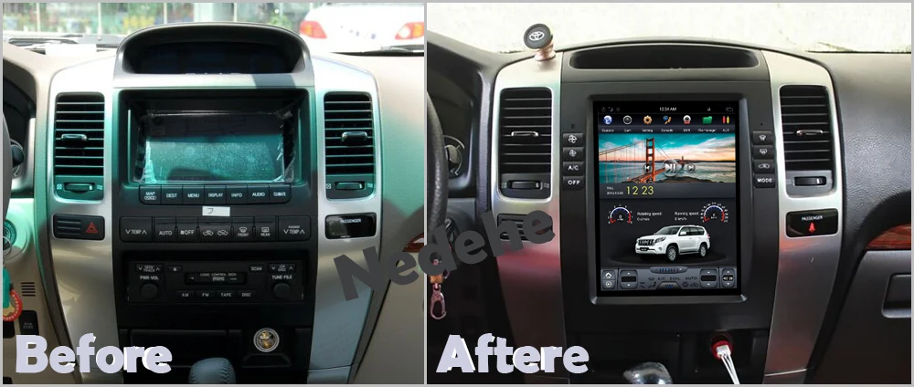 Вертикальный Tesla стиль Android 8,1 автомобильный dvd-плеер для Lexus GX470/Toyota Land Cruiser Prado 120 2002-2009 NAVI ips PX6 CARPLAY