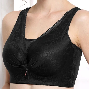 

FallSweet Lace Bras for Women Plus Size Full Cup Bra Push Up Vest Lingerie Femme