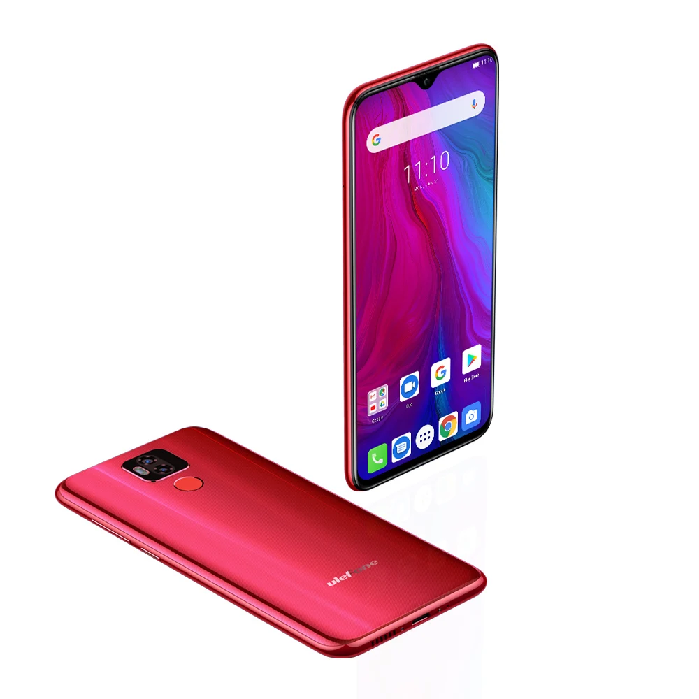 Ulefone power 6 Смартфон Android 9,0 Helio P35 Восьмиядерный 6350 мАч 6," 4 Гб 64 Гб 16 МП распознавание лица NFC 4G LTE Global Mobile P - Цвет: Red