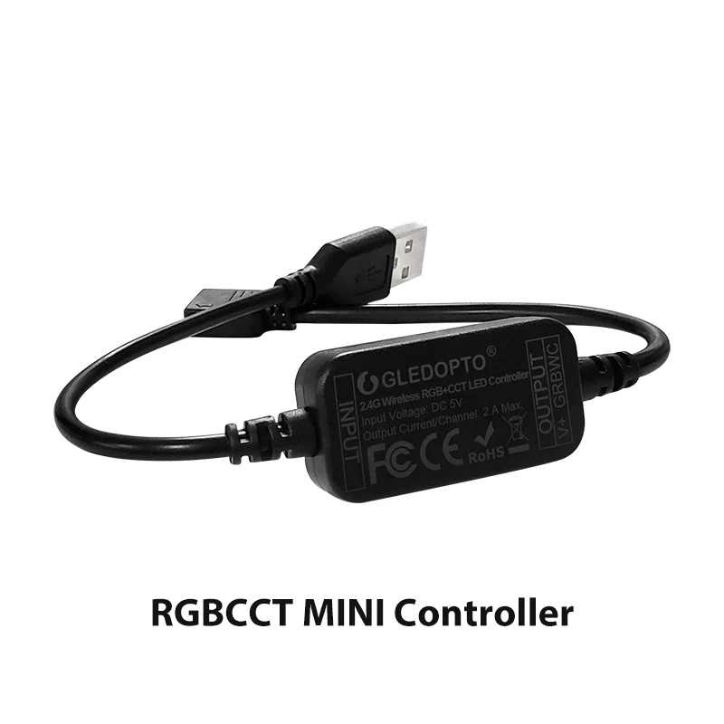 2 м ZigBee 5 В USB Светодиодная лента RGBCCT Smart Ambilight ТВ Полоса света от Alexa Echo Plus Голосовое управление Zigbee концентратор Smartthings - Испускаемый цвет: 1x Zigbee Controller