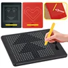 Magnetic Tablet Magnet Drawing Board Steel Bead Stylus Pen Pop Bead Learning Educational Writing Toys for Children Gift 1