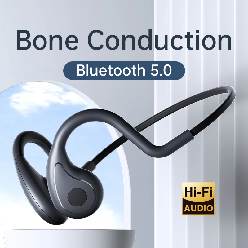 Yc True Bone Conduction Headphone Not Inear Bluetooth Wireless