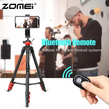 

ZOMEi Smart Phone Tripod with Bluetooth Remote Cellphone Holder Mount 360 Panorama Ball Head for Camera GoPro iPhone Cell Phone