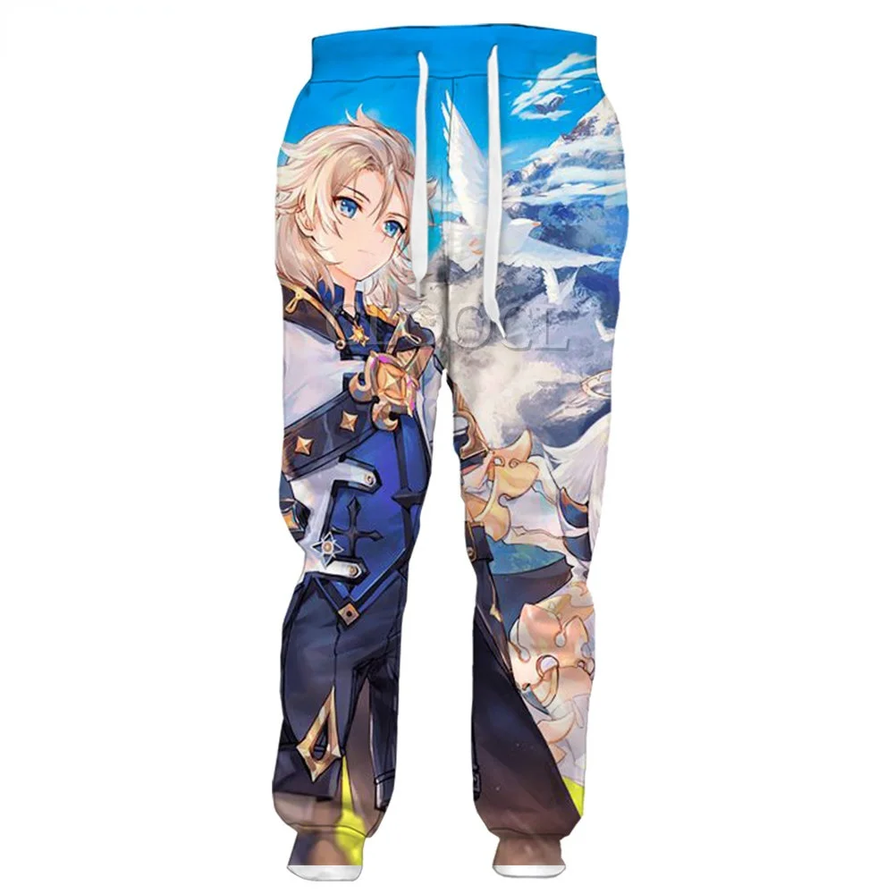 

CLOOCL Men Trousers Anime Games Genshin Impact 3D Printed Women Clothing Gym Fashion Sweatpants Harajuku Jogging Pant