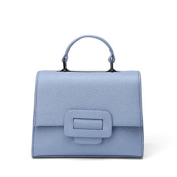 

Fashion and simple ladies hand-held real cowhide shoulder bag casual shoulder messenger genuine leather lichee ladies bag