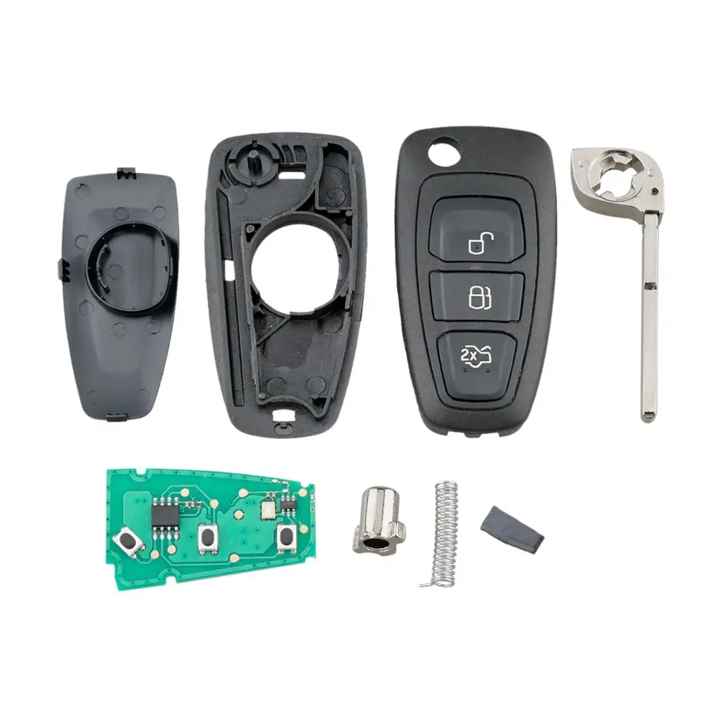 BHKEY 5WK49986 REMOTE CAR KEY FOR FORD C-MAX S-MAX FOCUS MK3 GRAND MONDEO 2010-2018 SMART CAR KEY FSK 433MHZ 3 BUTTONS