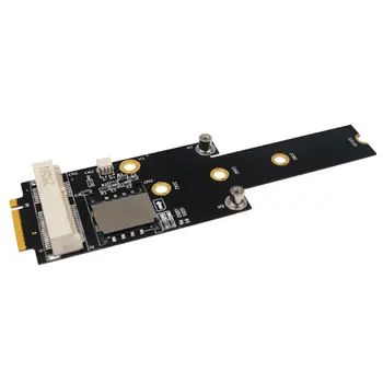 

M.2 NGFF key M to Mini PCI-E Adapter With SIM card Slot for WiFi/WWAN/LTE Module 7XED