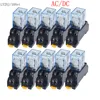 10 Set LY2NJ HH62P HHC68A-2Z Electronic Micro Electromagnetic Relay 10A 8PIN Coil DPDT With Socket Base DC12V,24V AC110,220V ► Photo 1/5