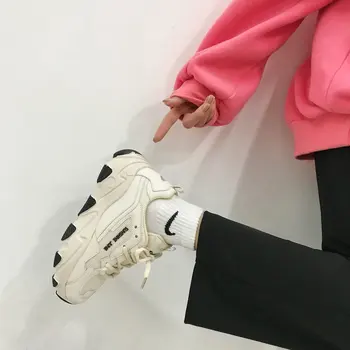 

Fashion Sneakers For Woman Trend Casual Shoes Thick Bottom Comfortable Women's Shoes Light HIgh Quality Popular Mesh Flats Shoes