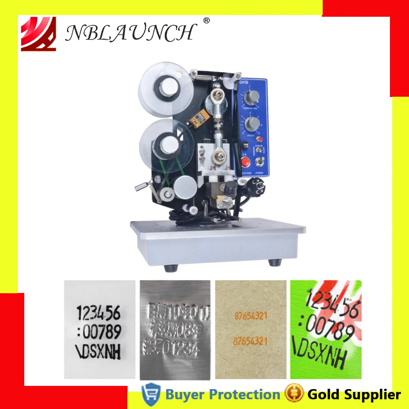 Free Shipping Thermal ribbon printer labels printing machinery hot