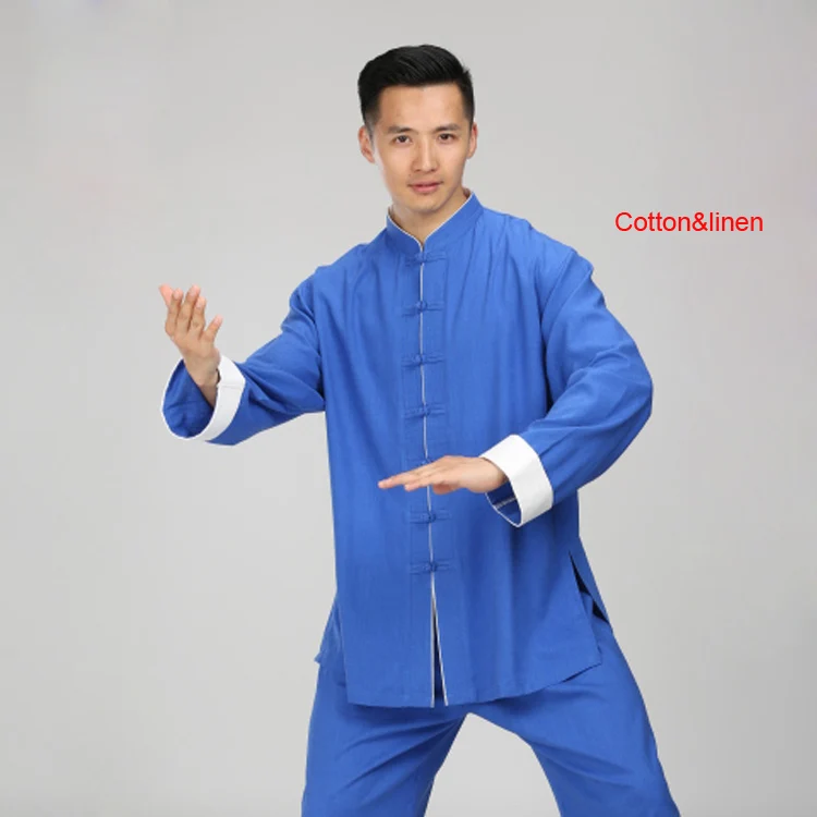 Высокое качество хлопок и лен wushu кунг фу костюмы форма для Тай Чи taijiquan костюм