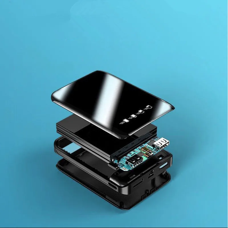 Mini Power Bank 30000mAh For iPhone X Xiaomi Mi Powerbank Pover Bank Charger Dual Usb Ports External Battery Poverbank Portable