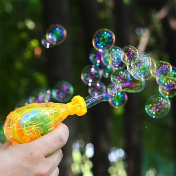 

Bubble Blower Machine Toy Kids Funny Soap Water Bubble Gun Cartoon Water Gun Gift For Kids Children Manual Gun Blower Randoms