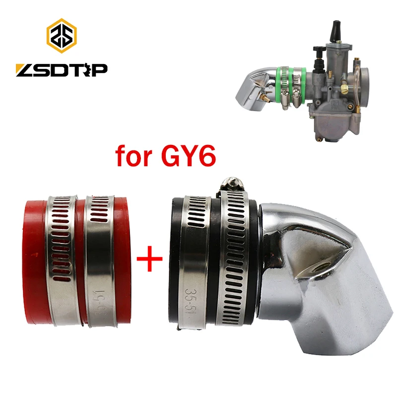 ZSDTRP новый впускной коллектор алюминиевый гоночный для GoKart GY6 152QMI 157QMJ 4 тактный
