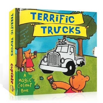 

Magic Colour Book Terrific Trucks Picuter Story Books for Children Classroom Learn English Educational Montessori Reading Books