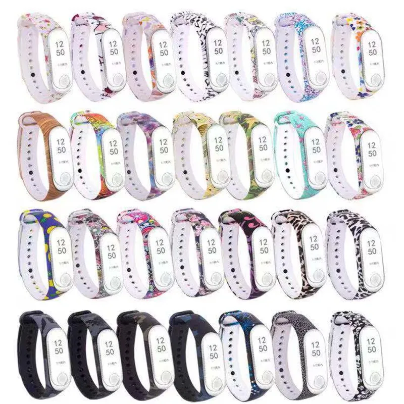 Colorful Mi Band 4 replacement bracelet for Xiaomi mi band 3 silicone sports Wriststrap for Xiaomi Mi band 4 3 Smart Accessories
