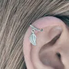 Tiny Leaf Cartilage Earring Body Piercing Helix Ring ► Photo 2/6