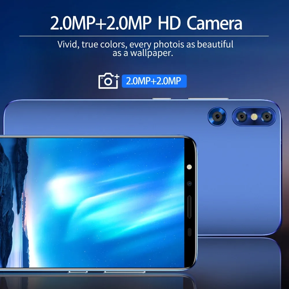 Cectdigi P20 PLUS Смартфон Android OS 4,4 512 МБ ОЗУ+ 4 Гб ПЗУ двухъядерный 854*480 5,72 дюймов многоязычный мобильный телефон