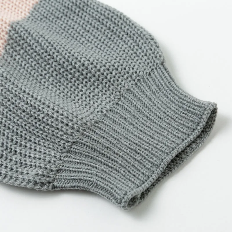 V образным вырезом размера плюс женский осенний свитер зимний лоскутный свободный фонарь рукав Уличная полосатый джемпер женский пуловер
